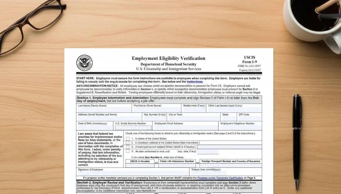 IRS I-9 Form